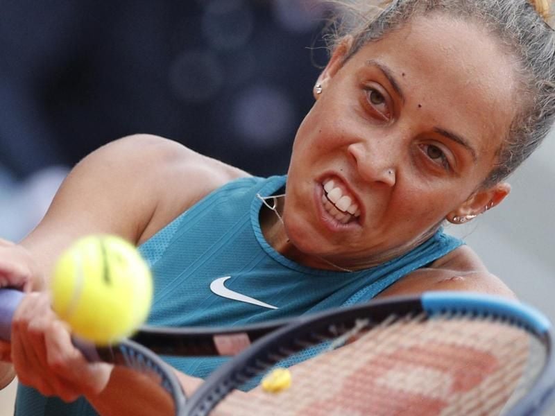 US-Amerikanerin Madison Keys steht nach ihrem Erfolg gegen die Kasachin Julia Putinzeva als Halbinal-Teilnehmerin fest. Foto: C. Ena/AP