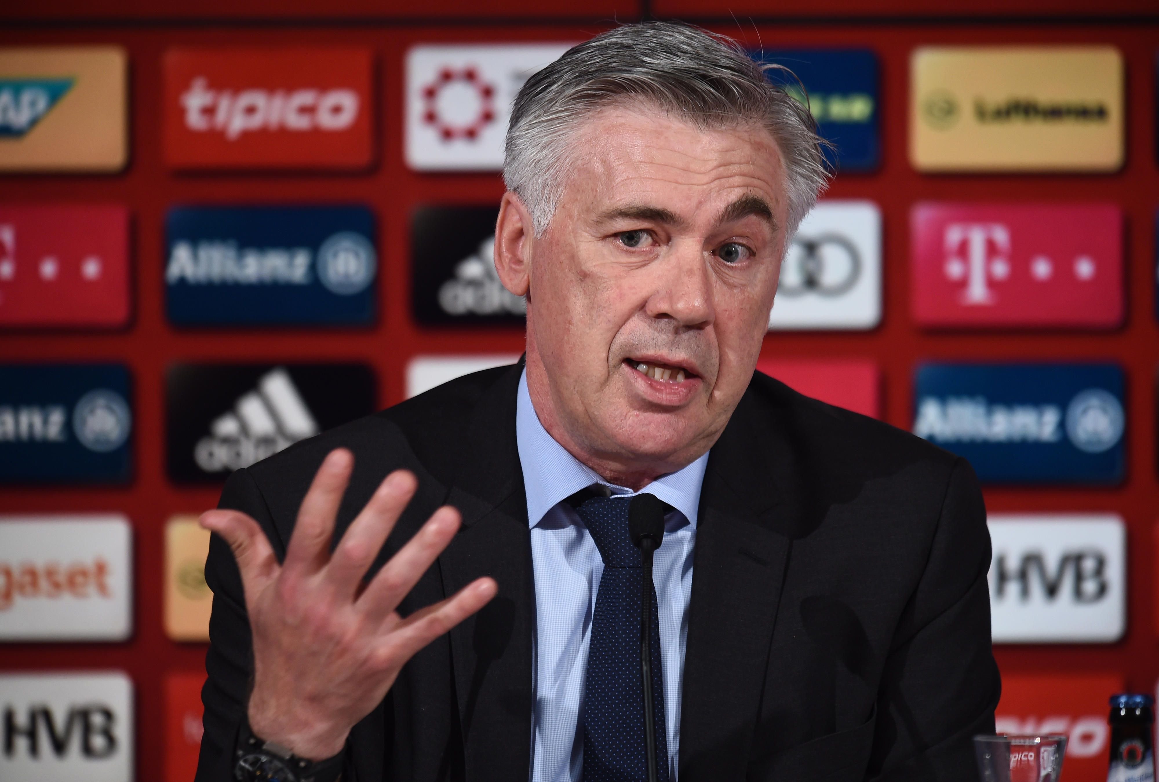 Der neue Bayern-Trainer Carlo Ancelotti bei seiner Vorstellung in München.