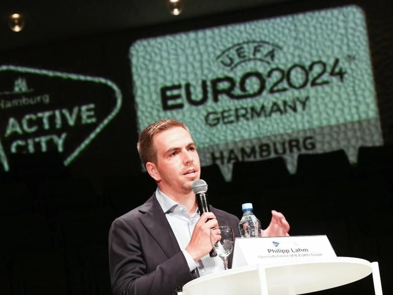 Hofft auf einen deutschen EM-Sieg 2024: Ex-Weltmeister Philipp Lahm. Foto: Christian Charisius/dpa