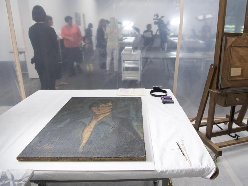 Das Gemälde „Maschka” von Otto Mueller im Kunstmuseum in Bern. Foto: Anthony Anex