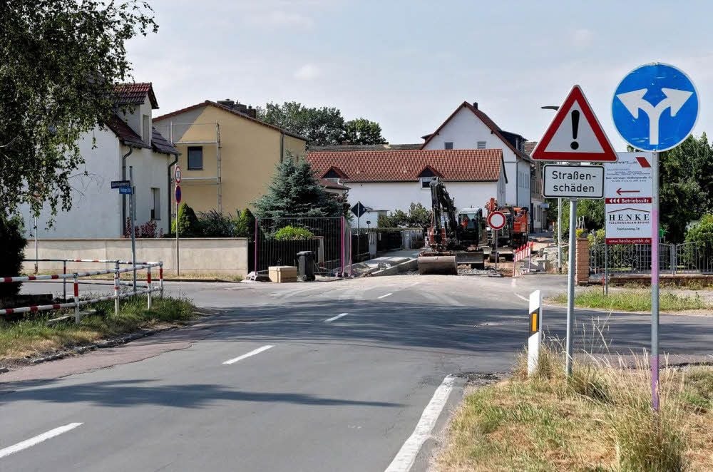 Die Kreuzung am Ortseingang von Bad Dürrenberg wird bis 8. August gesperrt.