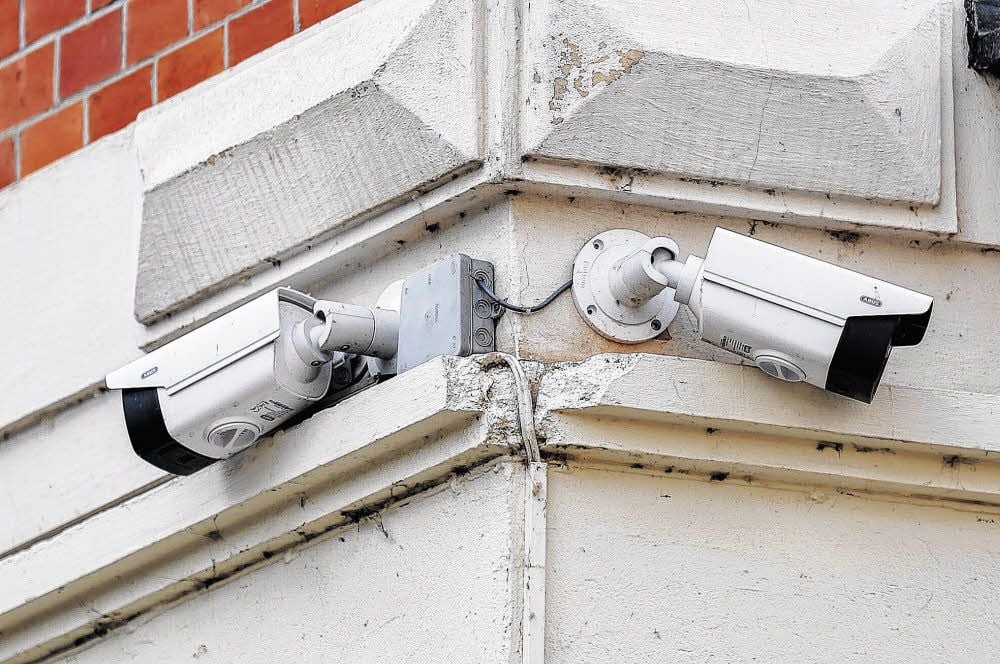 Überwachungskamera in der Naumburger Straße in Weißenfels