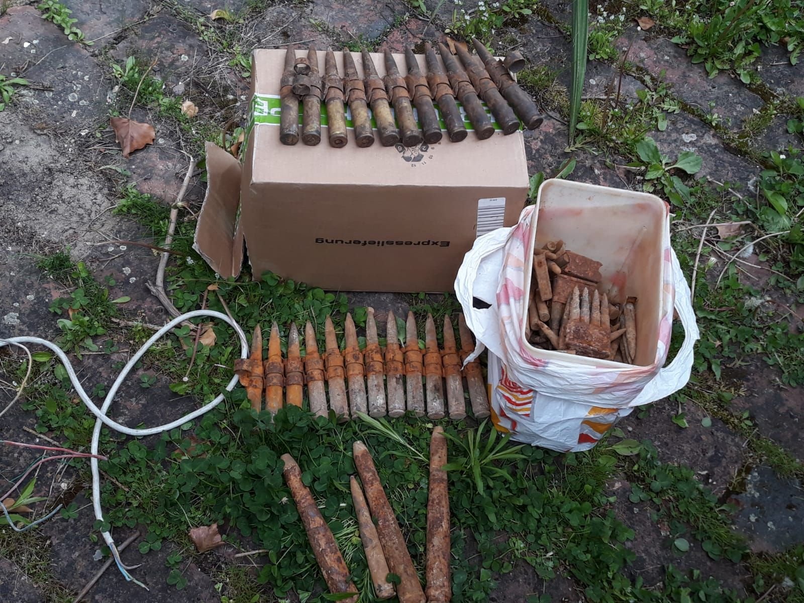 Die in Wittlich sichergestellte Munition