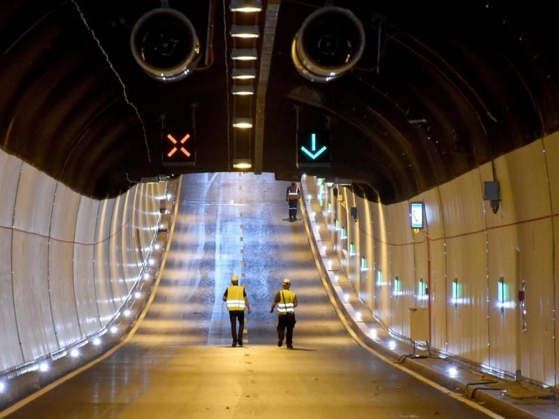 Der Kanaltunnel Rendsburg. Foto: Carsten Rehder/dpa/Archivbild