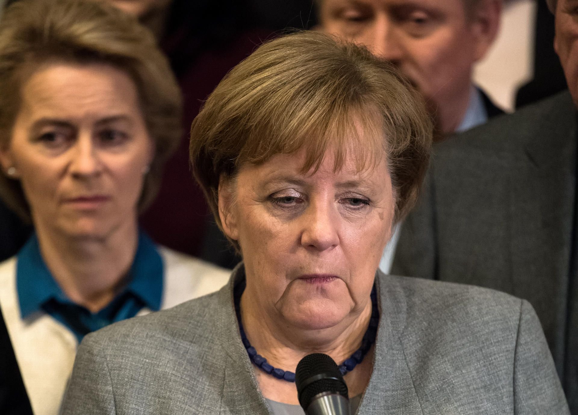 Kanzlerin Angela Merkel bedauert den Abbruch der Jamaika-Sondierungsgespräche