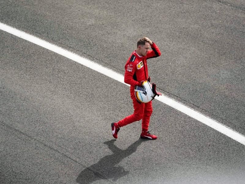 Für Ferrari-Pilot Sebastian Vettel läuft es in dieser Formel-1-Saison gar nicht rund. Foto: Will Oliver/Pool EPA/AP/dpa