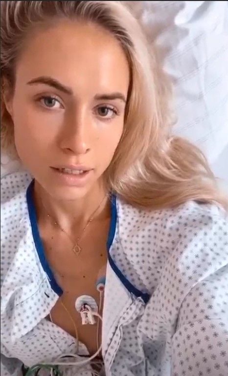 Sichtlich geschwächt meldete sich Alena Gerber mit einer Instagram-Story aus dem Krankenbett bei ihren Fans.