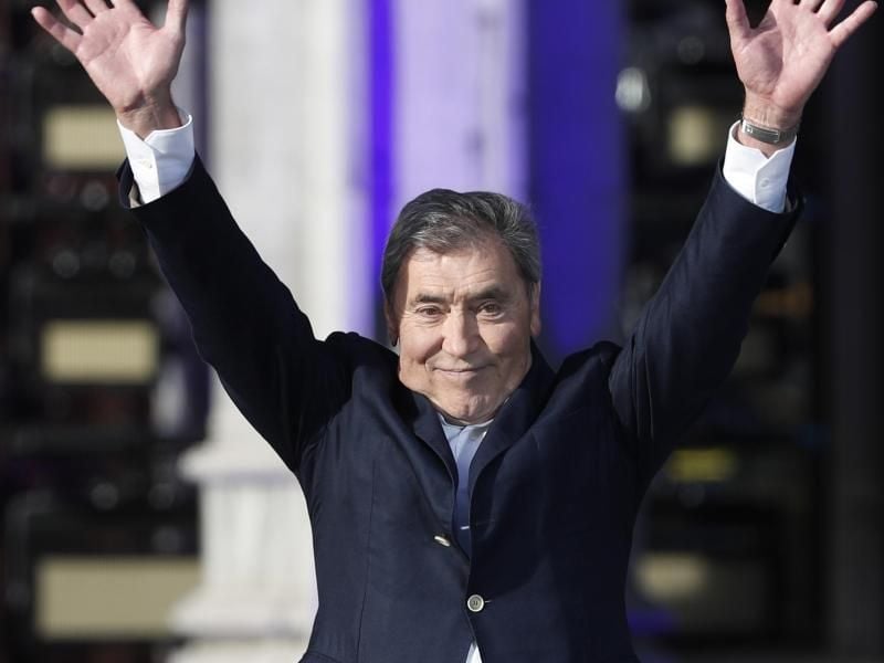 Gefeierte Radlegende: Eddy Merckx. Foto: Thibault Camus/AP
