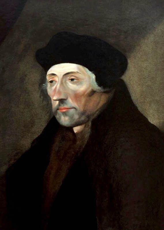 Das berühmte Bildnis des Erasmus von Rotterdam ist in der Ausstellung zu sehen.