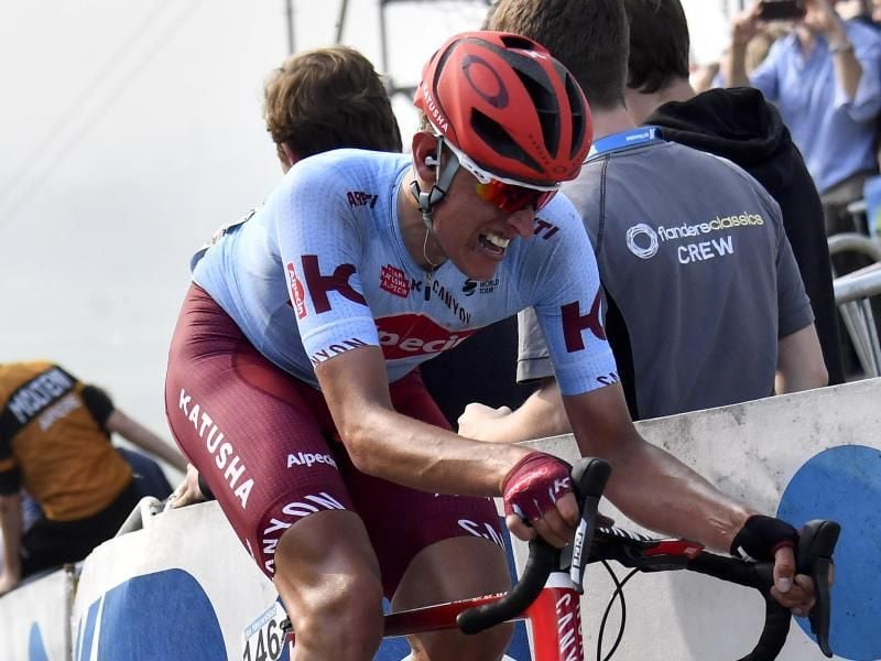 Nils Politt zeigte sich mit Platz fünf auf der Flandern-Rundfahrt stark. Foto: Dirk Waem/BELGA