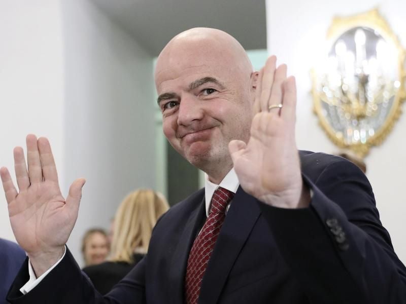 Die Idee von Gianni Infantino, die WM 2022 mit 48 Teams zu spielen, ist gescheitert. Foto: Evgenia Novozhenina/Pool Reuters/AP
