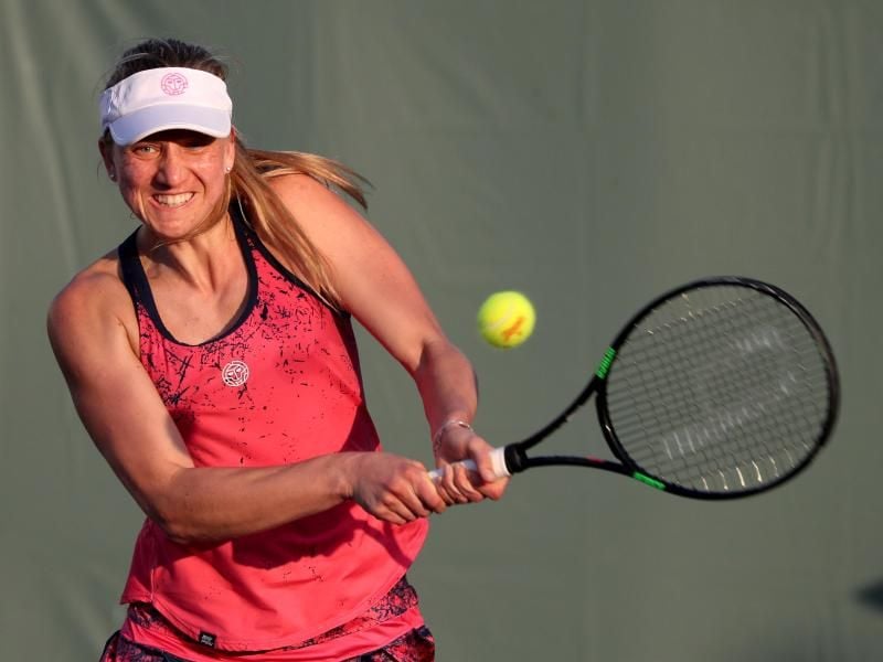 Mona Barthel gewann mit 6:3, 4:6, 6:4 gegen die Kroatin Donna Vekic. Foto: Mario Houben