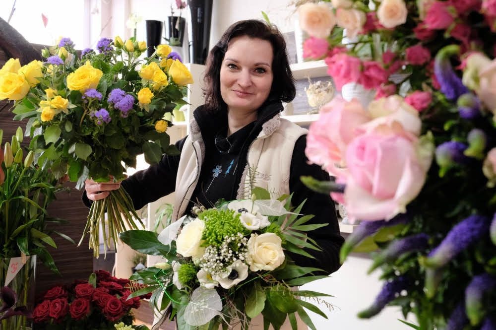 Janine Wolter ist ab sofort die „Blumenfee“ vom Steinweg.