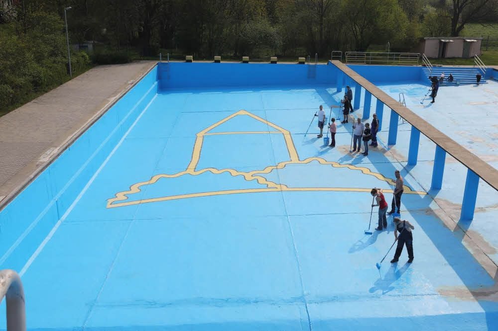 Becken des Zörbiger Stadtbades