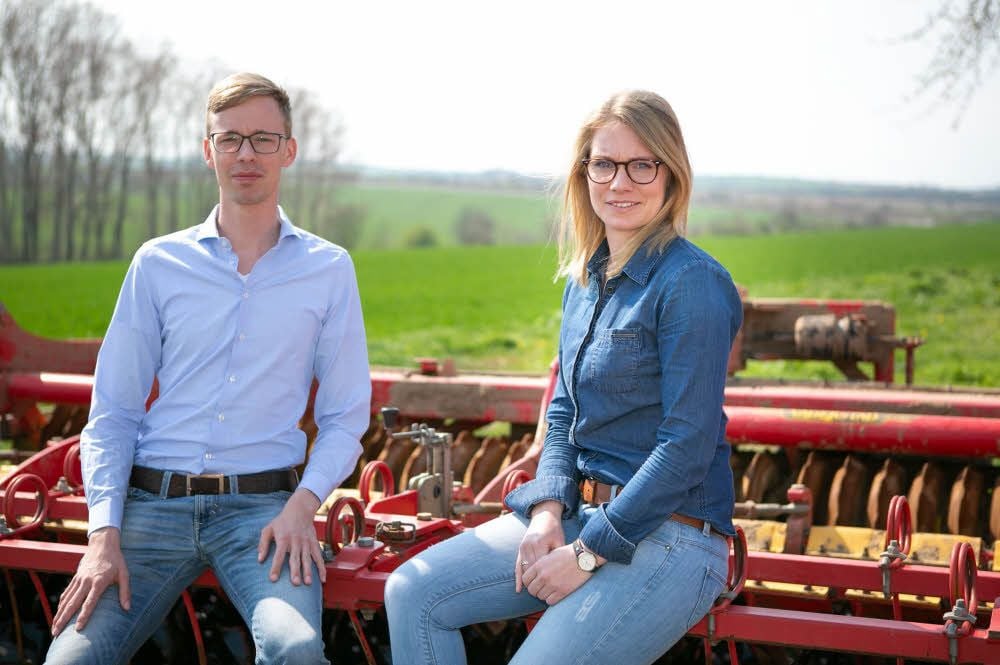 Christian Oehler und Stefanie Wetzel bilden gemeinsam die neue Geschäftsführung in der Agricola-Genossenschaft in Rehmsdorf.
