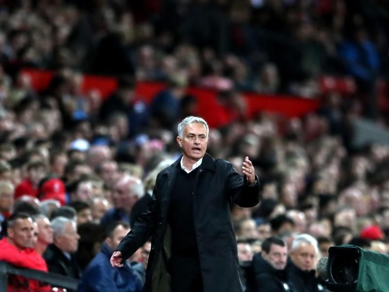 United-Trainer José Mourinho reagierte nach der 0:3-Heimpleite gegen Tottenham dünnhäutig. Foto: Nick Potts/PA Wire
