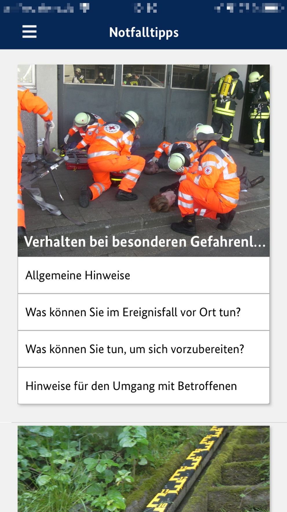 Die Notfall-App des Bundes, kurz Nina, gibt es für Apple- und Android-Smartphones.