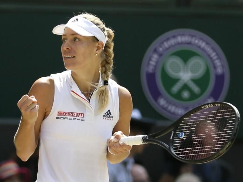 Angelique Kerber trifft im Wimbledon-Finale auf Serena Williams. Foto: Tim Ireland/AP