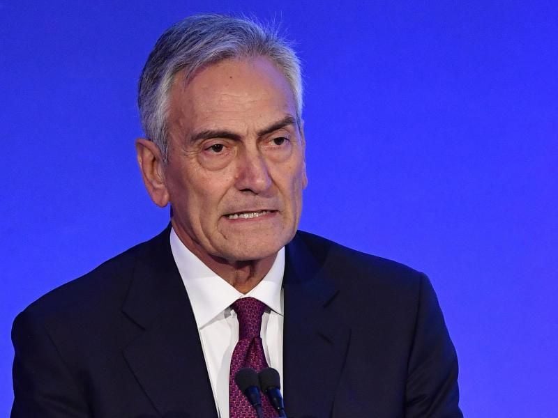 Gabriele Gravina ist neuer Präsident des italienischen Fußballverbandes FIGC. Foto: Ettore Ferrari/ANSA/AP
