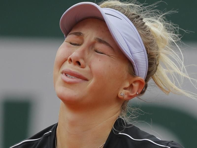 Amanda Anisimova wird nicht bei den US Open aufschlagen. Foto: Michel Euler/AP