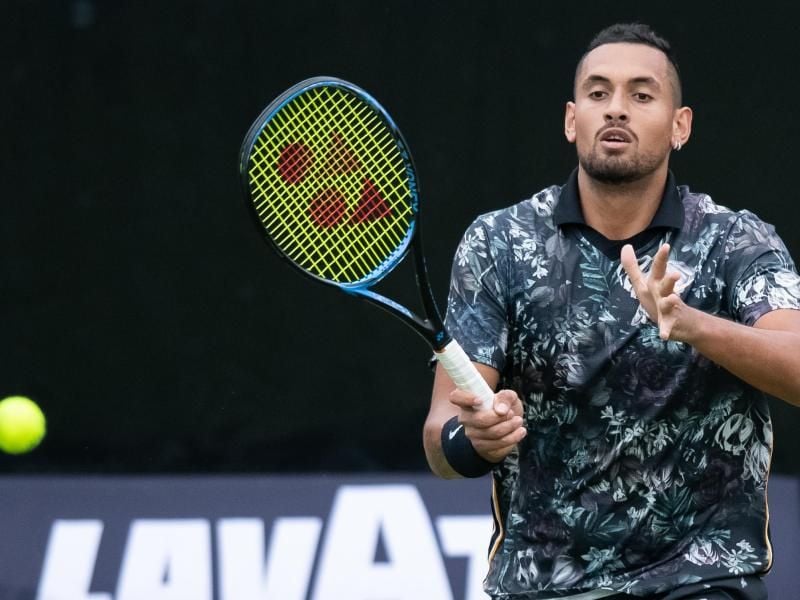 Der Australier Nick Kyrgios bekommt Lob von Tennis-Legende Boris Becker. Foto: Silas Stein