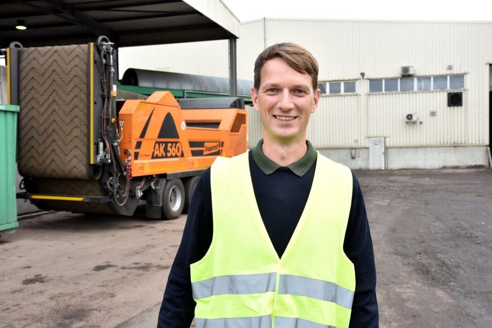 Christoph Herrmann ist der neue Chef im Weißenfelser Kompostwerk.