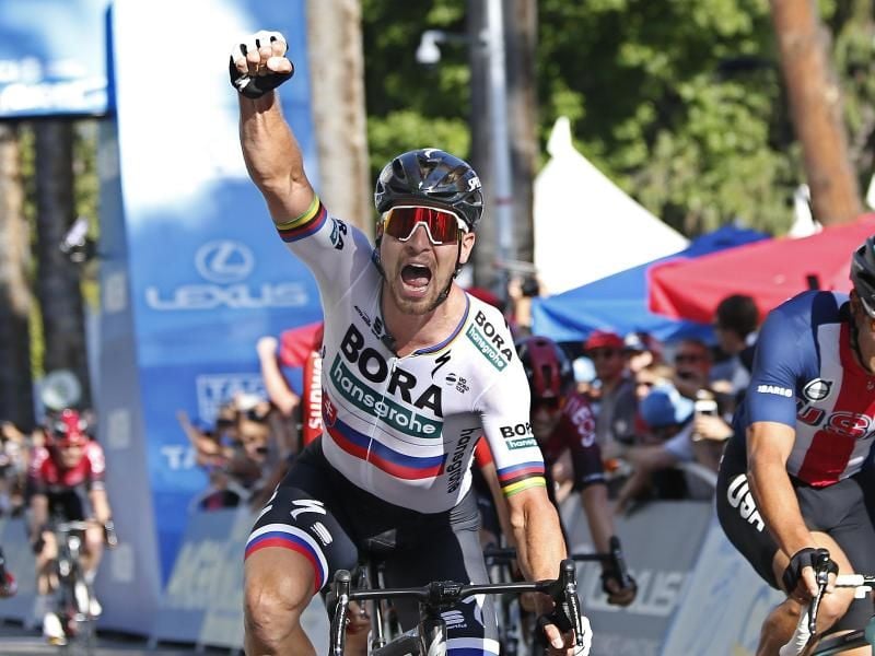 Konnte zum 17. Mal über einen Etappensieg bei der Kalifornien-Rundfahrt jubeln: Peter Sagan. Foto: Rich Pedroncelli/AP