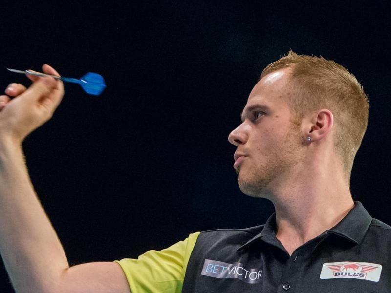 Max Hopp setzte sich beim World Matchplay in Blackpool überraschend gegen Dave Chisnall durch. Foto: Daniel Bockwoldt