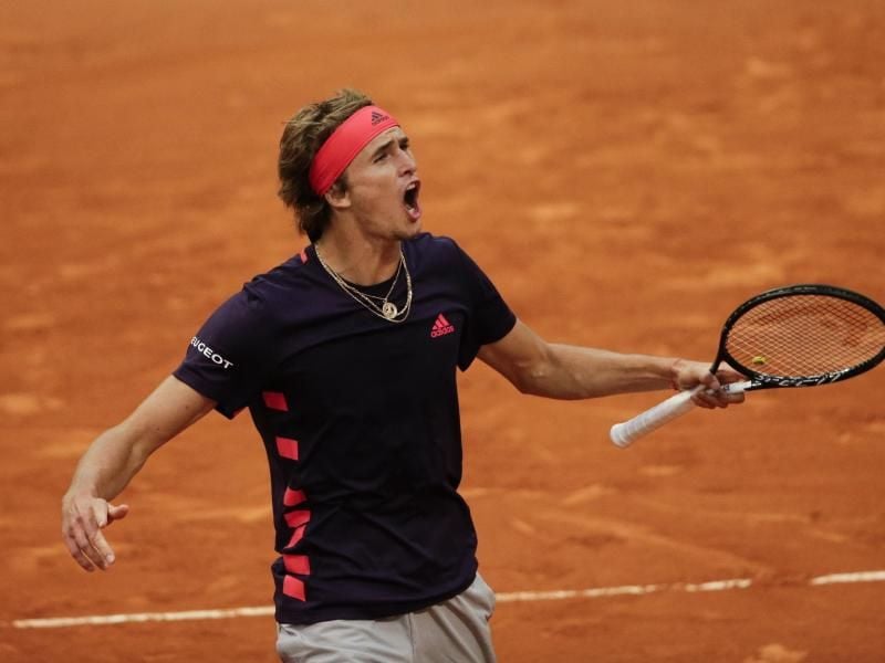Verpasste in Madrid das Halbfinale: Titelverteidiger Alexander Zverev. Foto: Bernat Armangue/AP