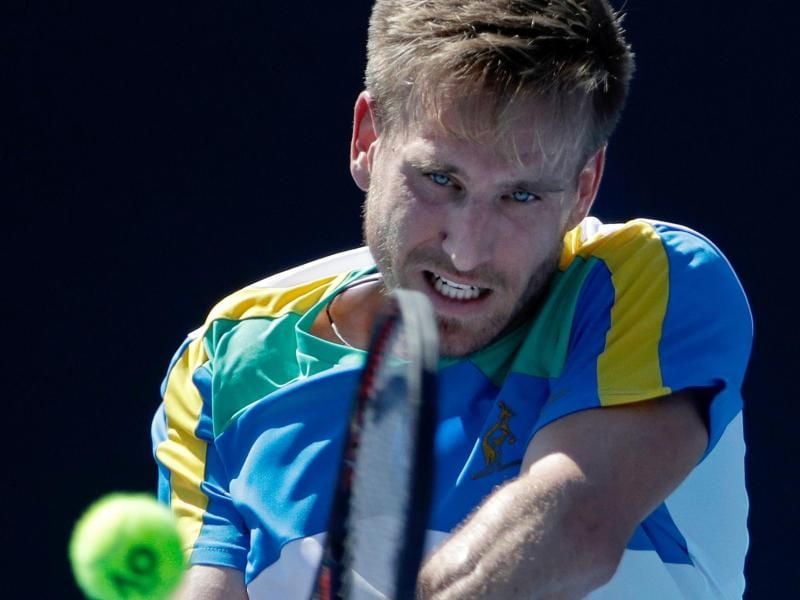 Peter Gojowczyk trifft nun auf den Schweizer Roger Federer. Foto: Mark Schiefelbein