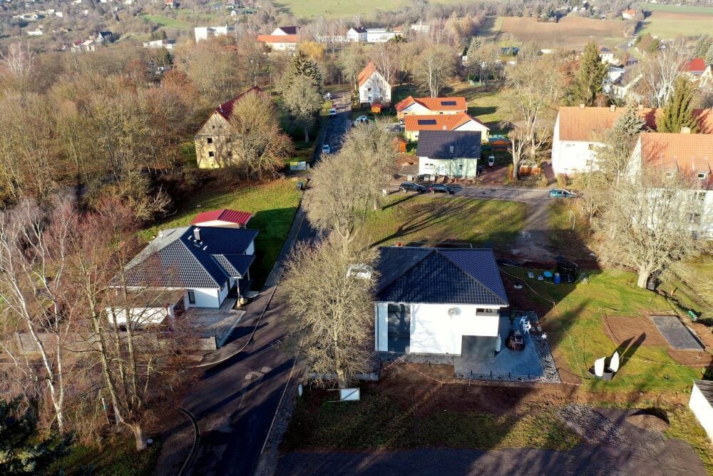 Auch in der Ostsiedlung in Sangerhausen entstehen gegenwärtig neue Eigenheime.