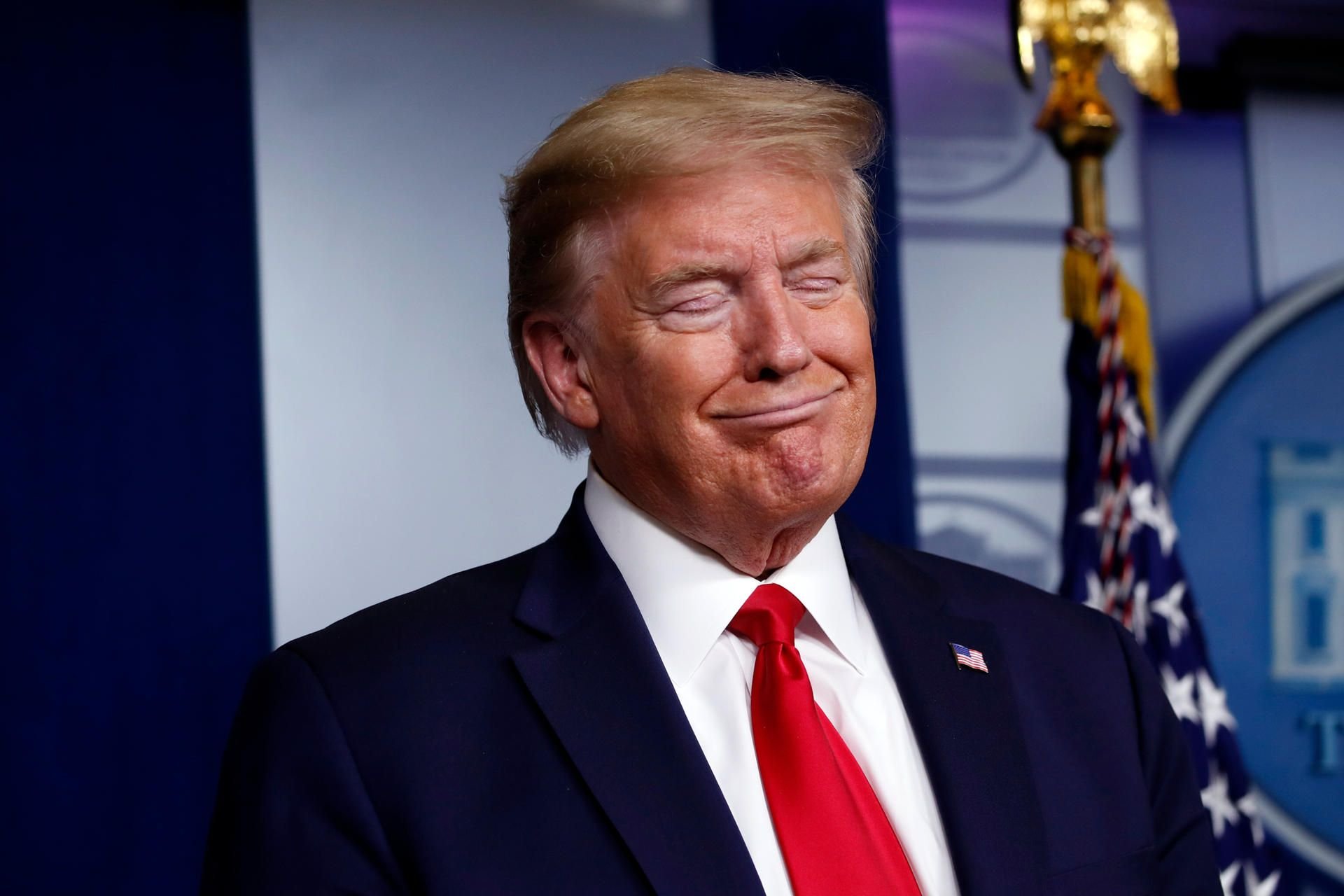 US-Präsident Donald Trump bei einer Pressekonferenz im Weißen Haus.