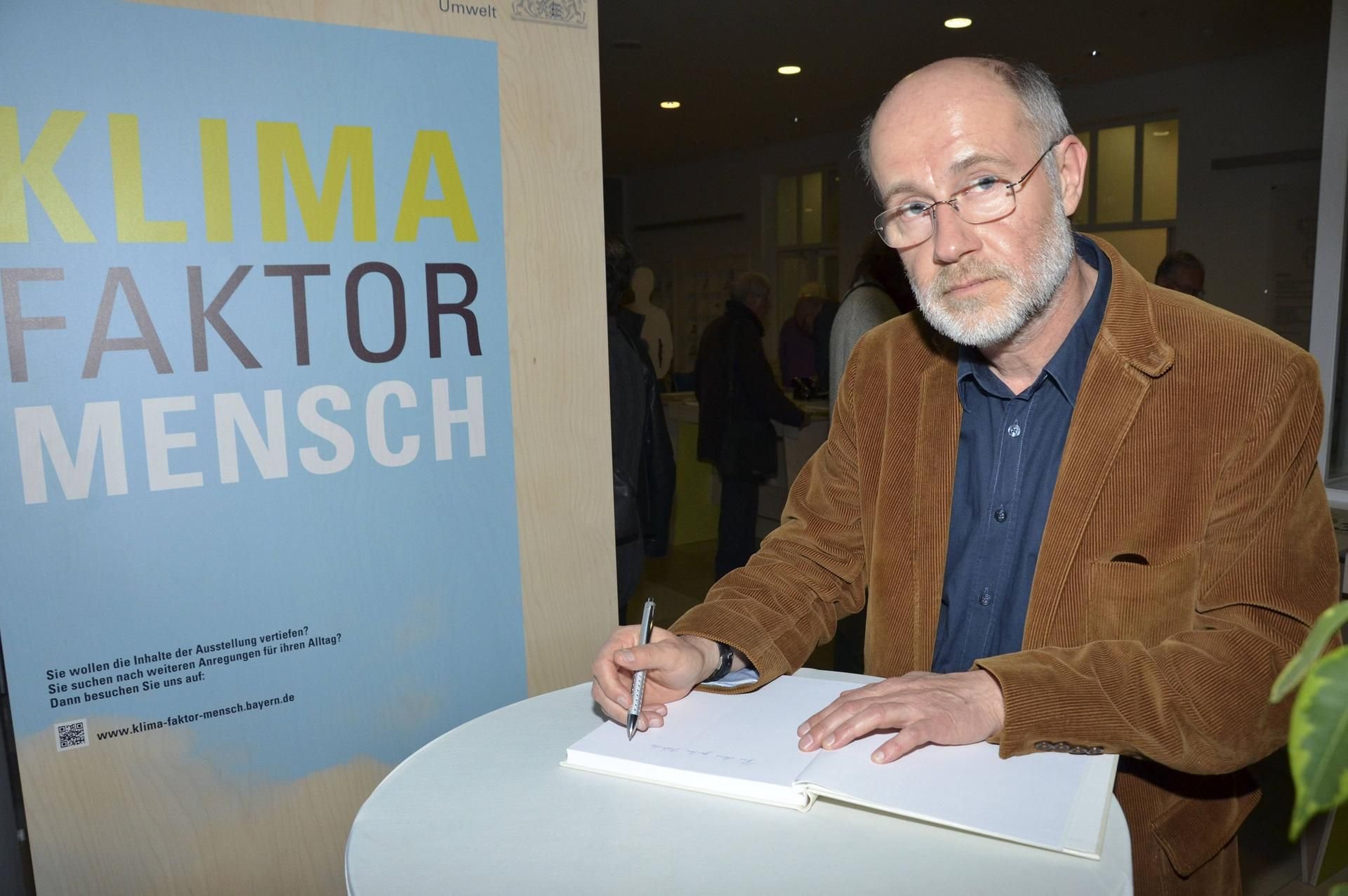 Harald Lesch bei der Eröffnung der Ausstellung Klima Faktor Mensch