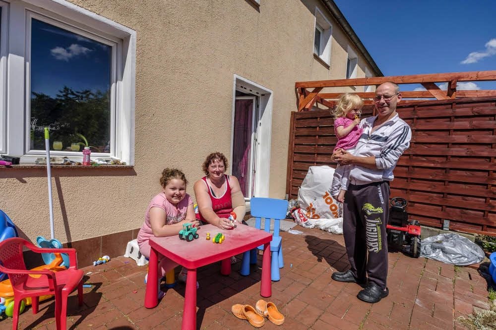 Die Familie Dunkel fühlt sich in Rahnsdorf wohl.