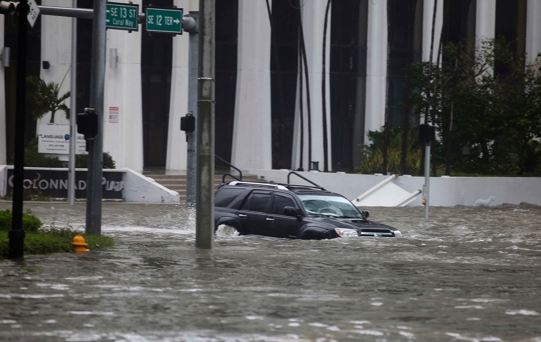 Überflutete Straße in Miami