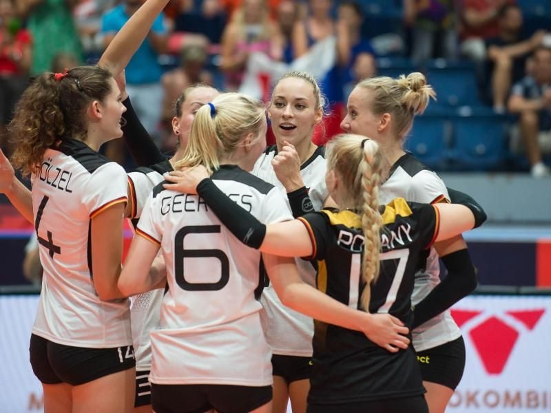 Die deutschen Volleyballerinnen konnten gegen Spanien jubeln. Foto: ./CEV