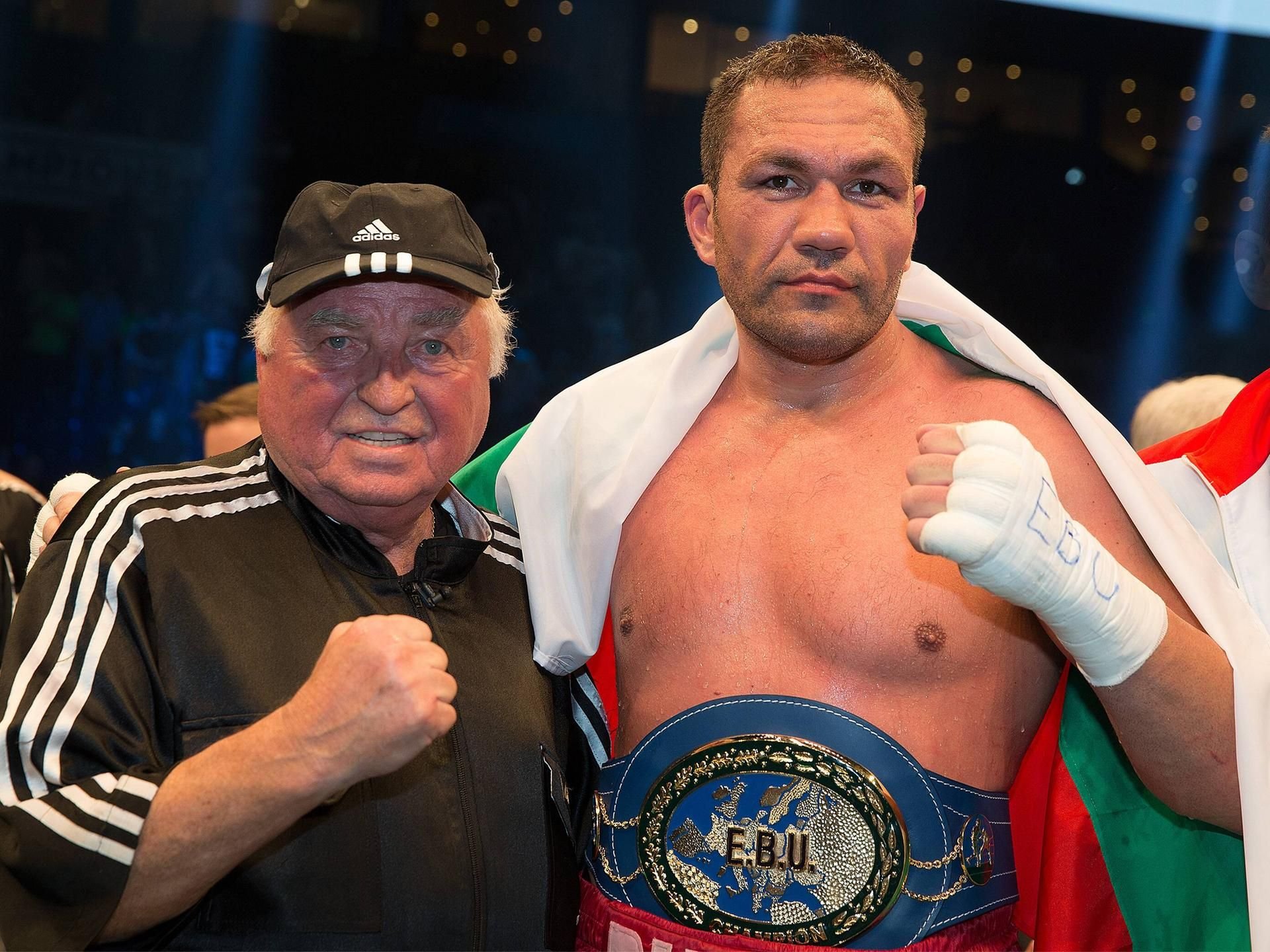 Ulli Wegner (l.) und Kubrat Pulev gemeinsam 2016 im Boxring.