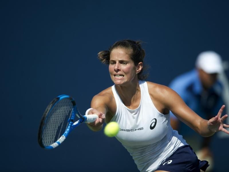 Julia Görges bestreitet aus deutscher Sicht den Auftakt bei den US Open. Foto: Michael Cummo/Hearst Connecticut Media/AP