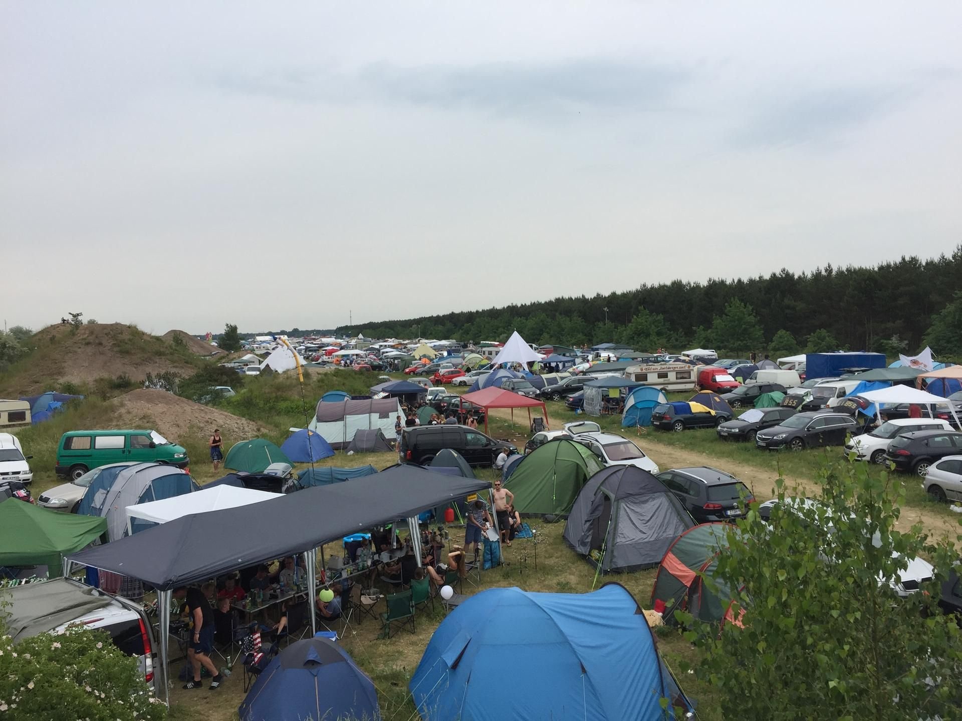 Der Campingplatz beim Sputnik Spring Break.