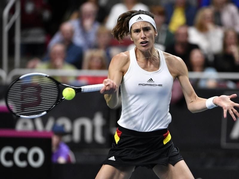 Andrea Petkovic hat für den so wichtigen Auftaktsieg gesorgt. Foto: Roman Koksarov/AP