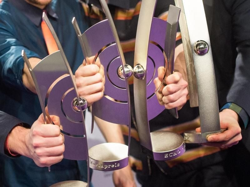 Prominente Showacts, viele Preise und zwei Rapper in der Kritik - der Echo 2018. Foto: Matthias Balk