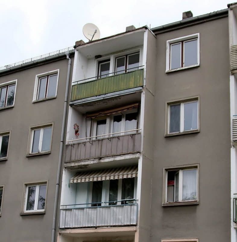 Der Wohnblock in der Sophienstraße
