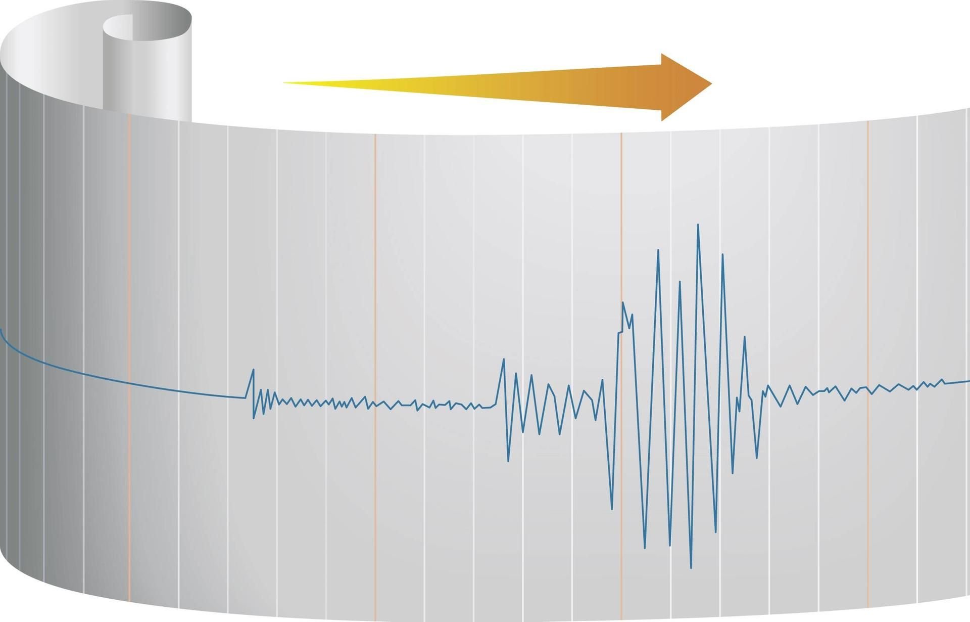 Seismographen registrieren Erderschütterungen auf und machen diese sichtbar.