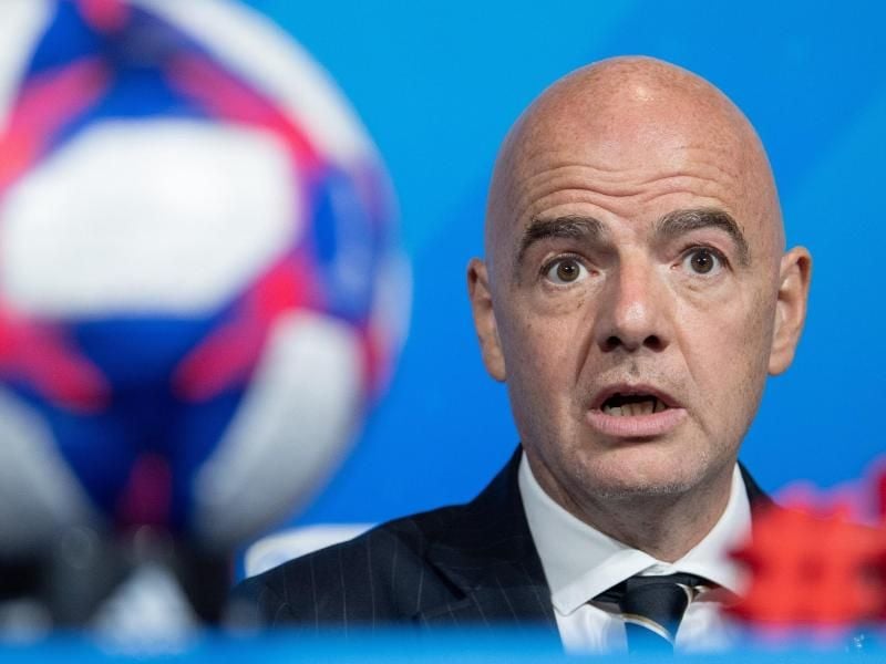 Wurde positiv auf das Coronavirus getestet: FIFA-Präsident Gianni Infantino. Foto: Sebastian Gollnow/dpa