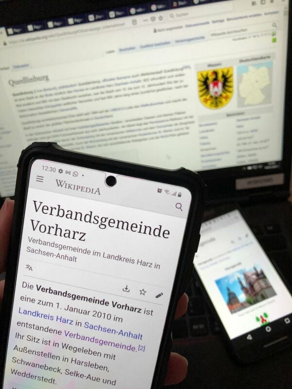 Beim Internet-Lexikon Wikipedia sind alle Kommunen im Landkreis Harz mit einem Eintrag vertreten.