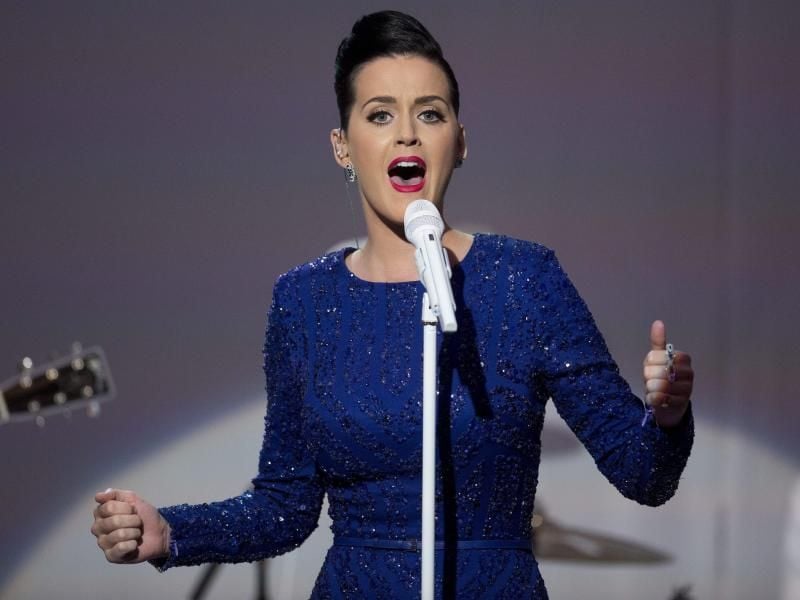 Katy Perry singt für Olympia. Foto: Andrew Harrer