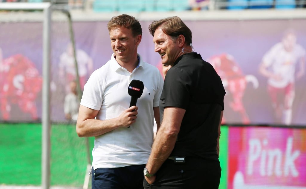 Julian Nagelsmann (l.) und Ex-Coach Ralph Hasenhüttl