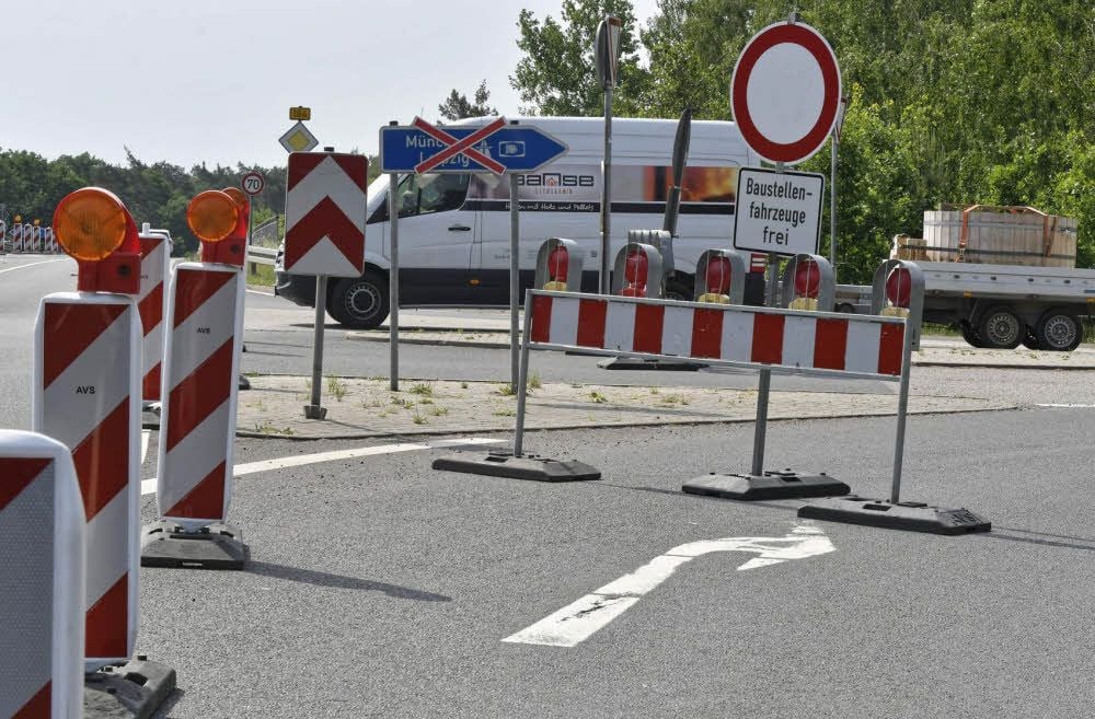 Die A9-Auffahrt Dessau-Süd in Fahrtrichtung München.