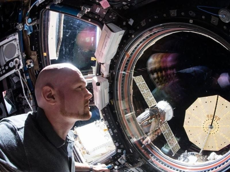 Alexander Gerst in der Internationalen Raumstation ISS - wenige Tage vor seiner Rückkehr zur Erde. Foto: ESA/NASA
