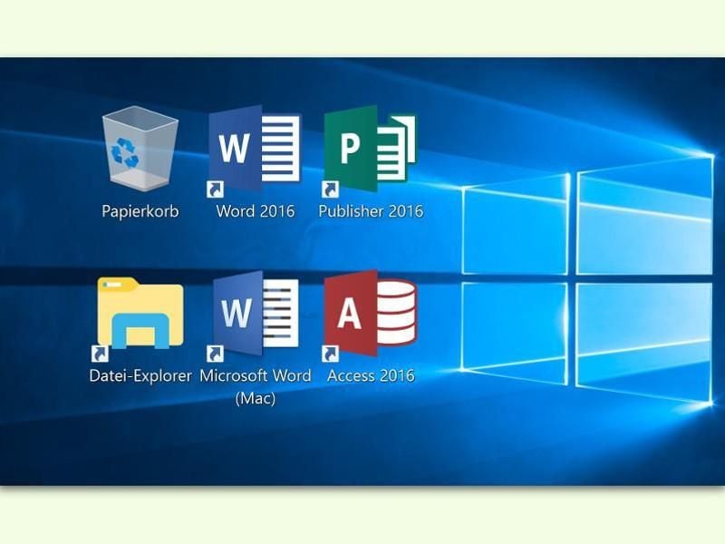 Unter Windows können mit der [Strg]-Taste und dem Mausrad die Symbole auf dem Desktop größer und kleiner gemacht werden. Foto: dpa-infocom